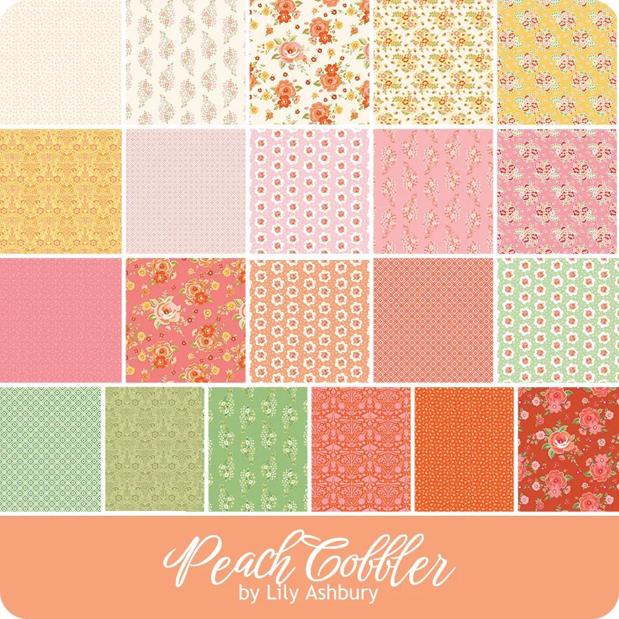 Peach Cobbler by Lily Ashbury for Riley Blake Designs Fat Quarter Bundle, 21 Pieces