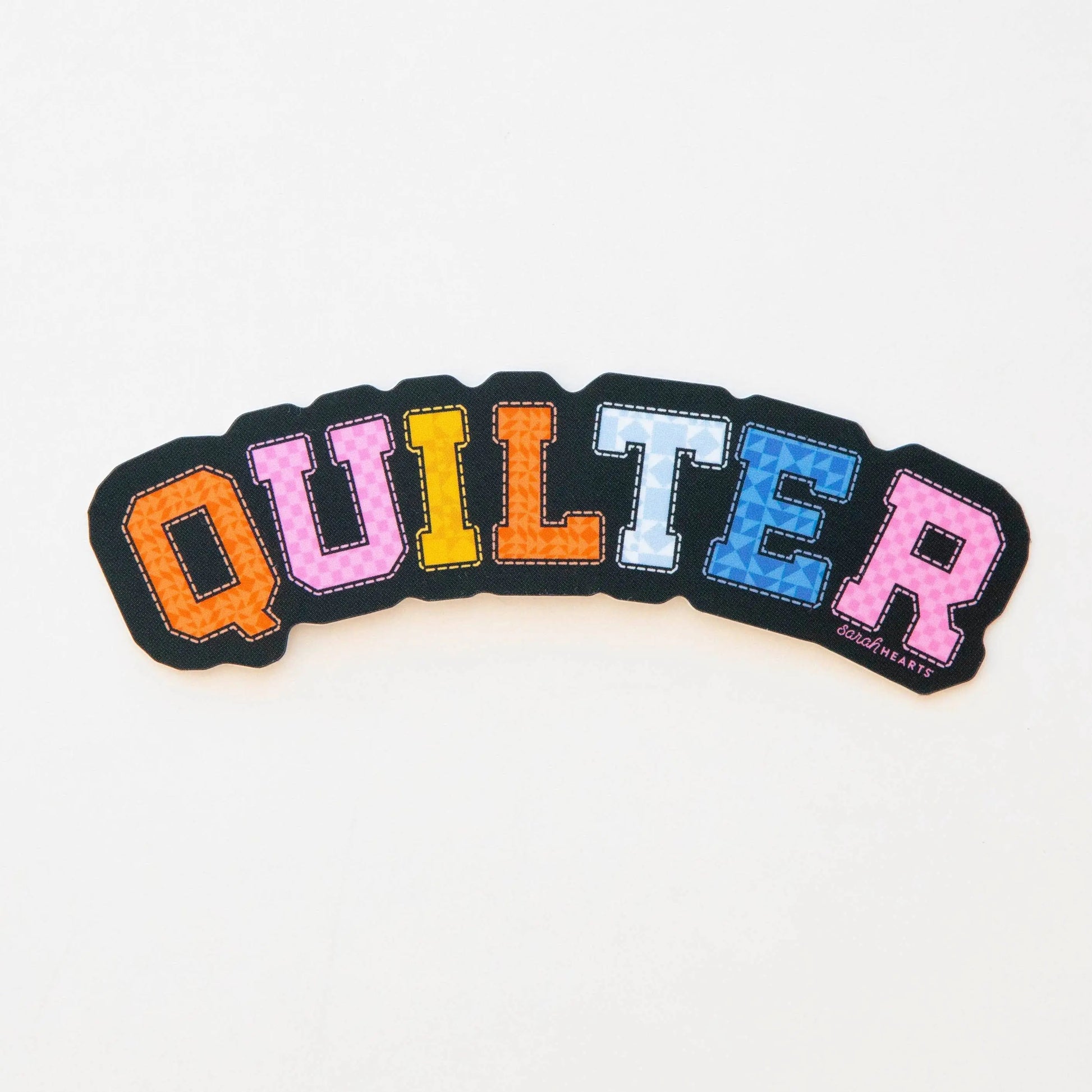 Quilter Sticker, Vinyl Waterproof Sticker Groovy Quilt Co