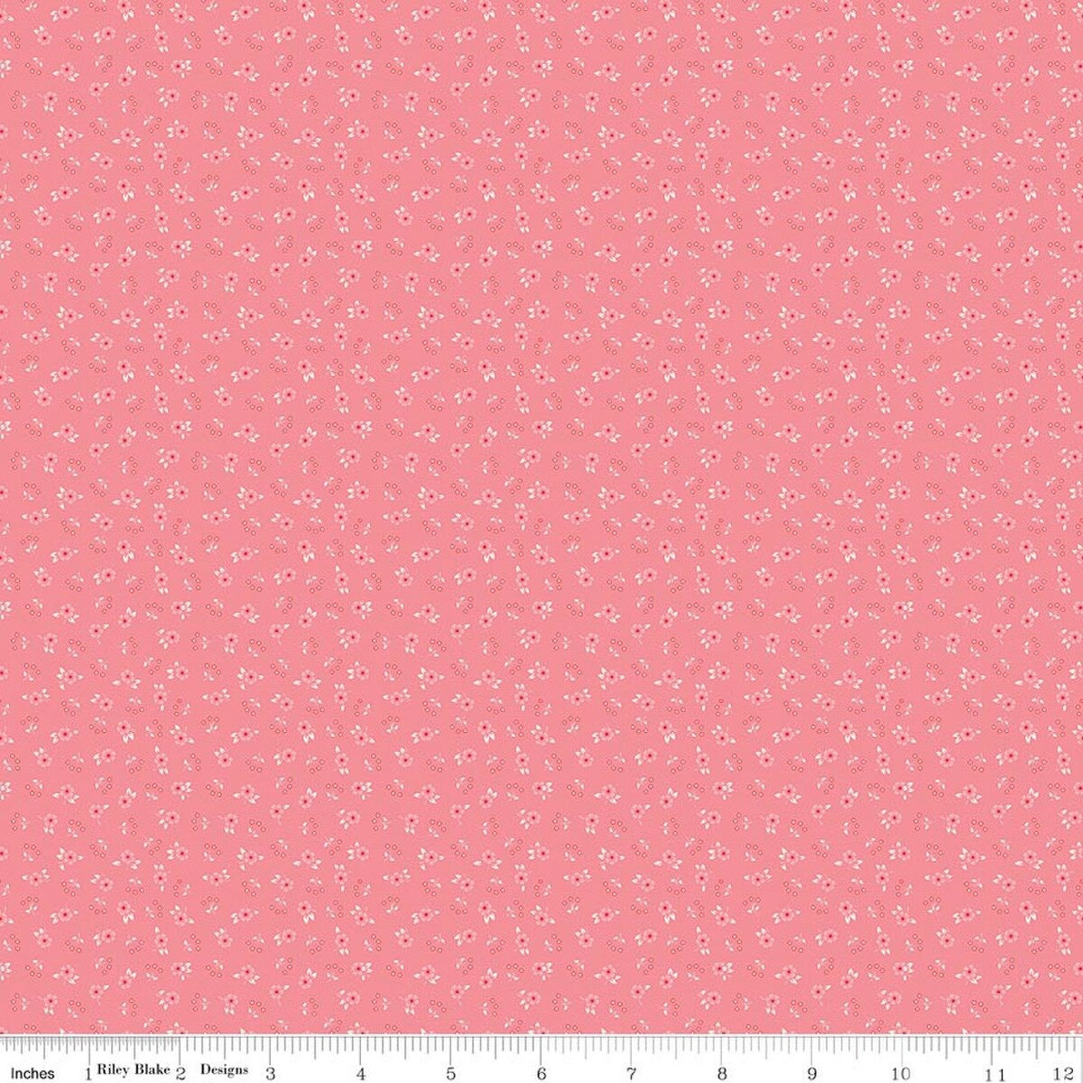 Peach Cobbler Meadow Pink by Lily Ashbury for Riley Blake Designs, 100% Quilt Cotton Fabric by the Yard