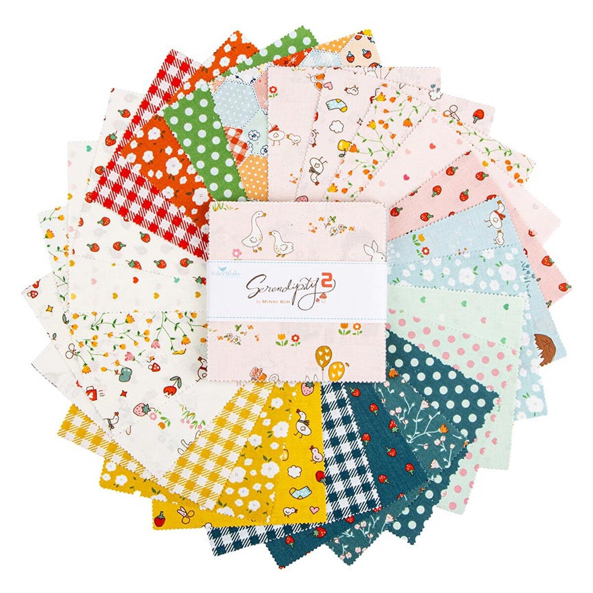 Serendipity 2 5" Stacker by Minki Kim for Riley Blake Designs, Charm Pack