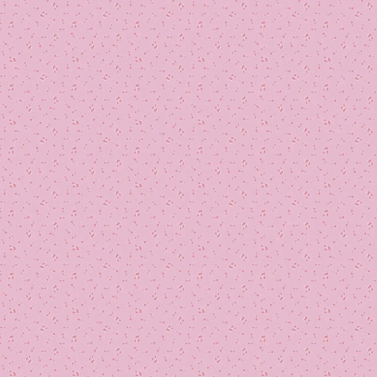 Pink fabric texture with a subtle music note pattern