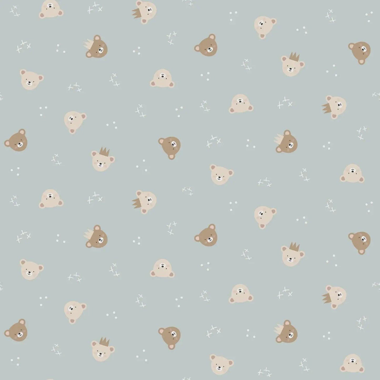 Cozy Bebe Blue 1 Yard Bundle, Riley Blake Designs - Designed by Simple Simon Collection, 100% Quilt Cotton Fabric Bundle Groovy Quilt Co