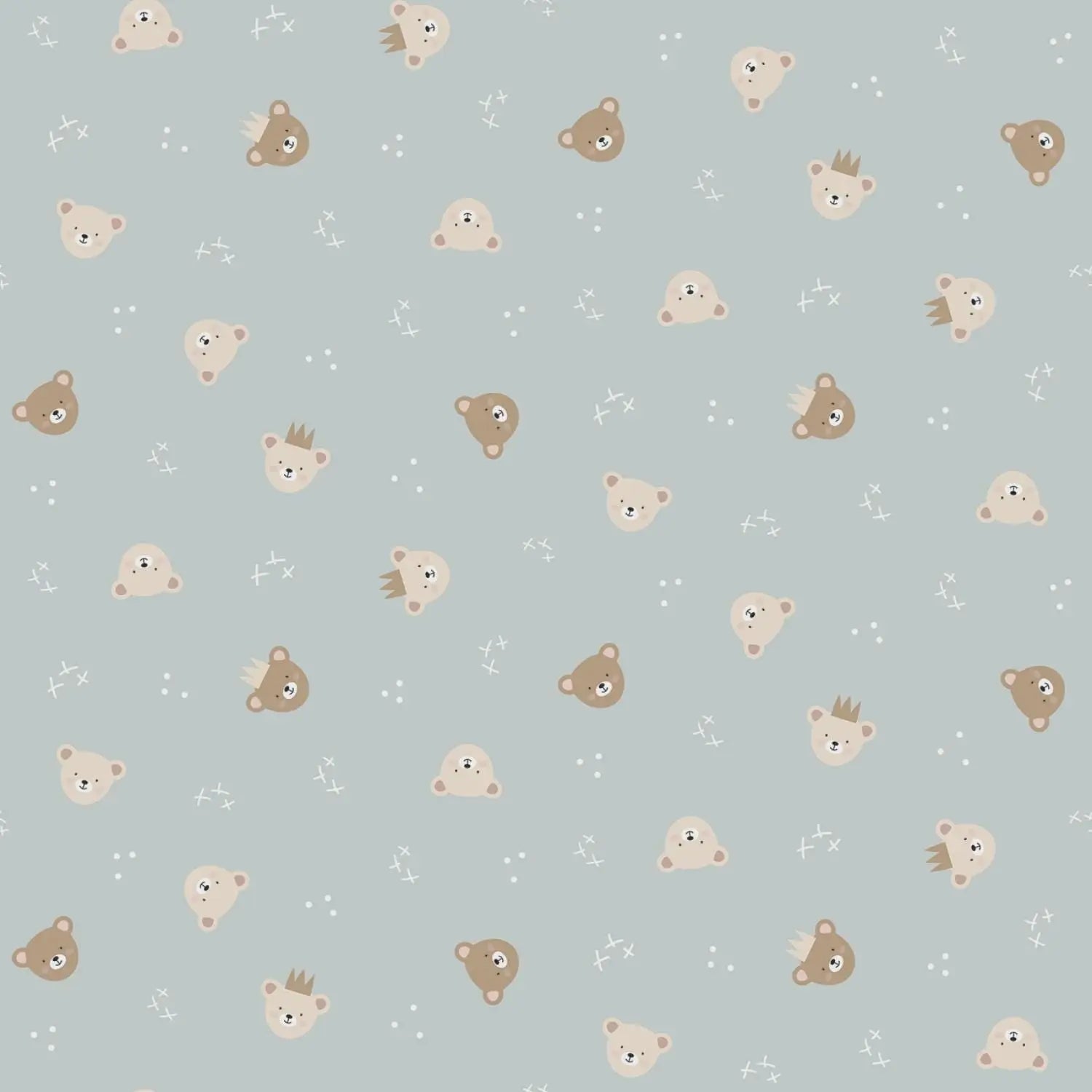 Cozy Bebe Blue 1 Yard Bundle, Riley Blake Designs - Designed by Simple Simon Collection, 100% Quilt Cotton Fabric Bundle Groovy Quilt Co